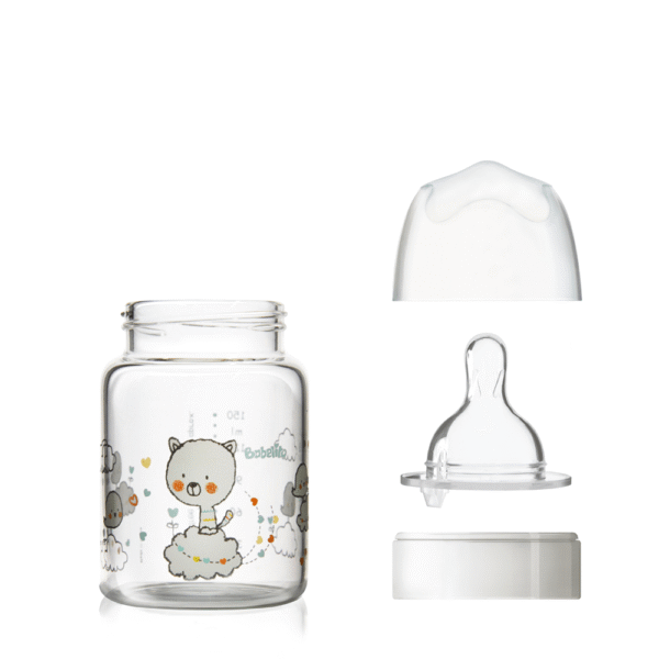BIBERON 250ML VIDRIO BOCA ESTANDAR TETINA SILICONA  T.2 - 12441 - Imagen 2