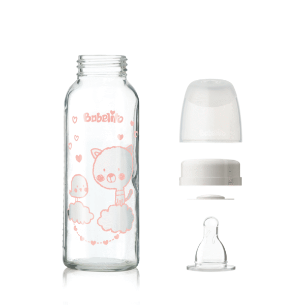 BIBERON 250ML VIDRIO BOCA ESTANDAR TETINA SILICONA T.1 - 13441 - Imagen 4